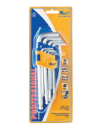 Kraft KT700563 Набор ключей торцевых шестигранных Г-образных с шаром, 9шт