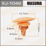 Masuma KJ1049 Клипса (пластиковая крепежная деталь)
