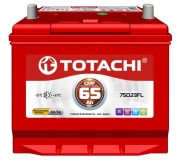 TOTACHI 4589904524271 Батарея аккумуляторная 65А/ч 600А обратная полярн. выносные (Азия) клеммы