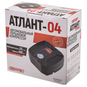 Skyway S02002004 Компрессор пластиковый 25л/мин в прикуриватель SKYWAY АТЛАНТ-04 (3 вида насадок) 10 АТМ с фонарем