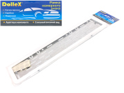 DOLLEX SPL20 Рамка номерного знака металлическая, с металл. адаптером в сб., белая, скругленные углы (к-т)