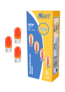 Kraft KT700037 Лампа накаливания Kraft WY5W W2.1x9.5d 12V 5  10 шт.