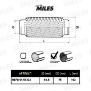 Miles HBFB545X102