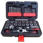 Мастак 35110040C Набор метчиков и плашек SK-5 1/8&quot;&quot;-1/2&quot;&quot;, кейс, 40 предметов