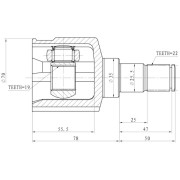 Zikmar Z87872R Шрус Внутренний
