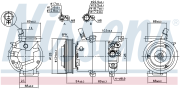 Nissens 890176 Компрессор кондиционера