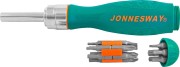 Jonnesway DR0119S Рукоятка отверточная трещоточная в наборе с битами, 19 предметов
