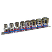 KING TONY 4510MR Набор торцевых головок 1/2&quot;&quot;, шестигранные, 10-22 мм, 8 предметов