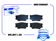 BRAVE BRBP156 Колодка тормозная задняя диск. BR.BP.1.56  TOYOTA Camry V30,V40,V50, Rav 4 III/IV, Matrix