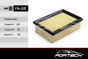 Fortech FA221 FORTECH Фильтр воздушный FA-221/20