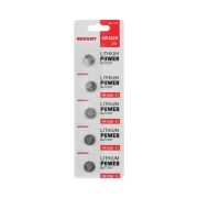 REXANT 301102 Литиевые батарейки CR1220 5 шт. 3 V 40 mAh блистер