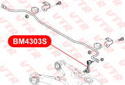 VTR BM4303S Тяга стабилизатора задней подвески