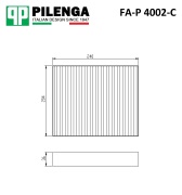 PILENGA FAP4002C Фильтр салонный, угольный ASTRA J