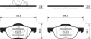 Sangsin brake SP1573 Колодки тормозные