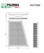 PILENGA FAP2226 Фильтр воздушный RENAULT Megane III/Scenis III/Fluence