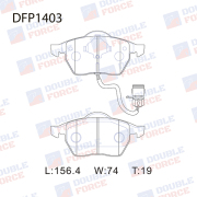DOUBLE FORCE DFP1403 Колодки тормозные дисковые Double Force