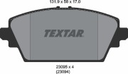 Textar 2309501 Комплект тормозных колодок