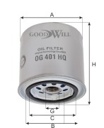 Goodwill OG401HQ Фильтр масляный двигателя