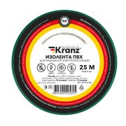 Kranz KR092103 Изолента ПВХ KRANZ 0.13х15 мм, 25 м, зеленая (5 шт./уп.)