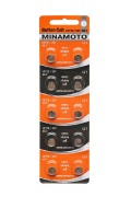 Auto-GUR AG2 Батарейкa MINAMOTO , 1.5 В Japan (LR726) 10/card цена 1 шт