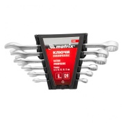 Matrix 15402 Набор ключей комбинированных, 6-17 мм, 6 шт, CrV, матовый хром Matrix