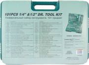Jonnesway S04H624101SA Набор инструмента универсальный 1/4&quot;&quot;, 1/2&quot;&quot;DR, 101 предмет