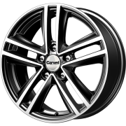 CARWEL 36440 Диск литой 6.5x16 5/100 ET43 D57.1 Чёрный глянцевый с полированной лицевой частью