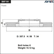 ADVICS B6F191B