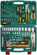 FINCH INDUSTRIAL TOOLS 65212 Набор инструмента автомобильный 72 шт. CrV 1/2&quot;+1/4