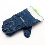 unitraum UNKSN11010 Перчатки хозяйственные (хлопок) с защитной манжетой. Обливные на 3/4, искусственный каучук