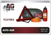 Auto-GUR 9269HA Набор АВТОМОБИЛИСТА №1 апт.огнетуш.авар.знак.трос