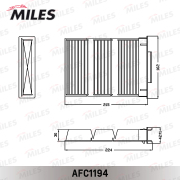 Miles AFC1194 Фильтр салонный