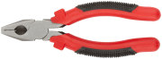 FINCH INDUSTRIAL TOOLS 48165 Плоскогубцы комбинированные &quot;Стандарт&quot; красно-черные пластиковые ручки, полированная сталь 165 мм