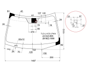 XYG TLOLVCSLFWX Стекло лобовое в клей HONDA ACCORD 08-/ACURA TSX 09- 4/5D