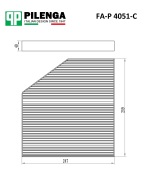 PILENGA FAP4051C Фильтр салонный, угольный