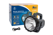 Kraft KT835900 Фонарь ручной светодиодный аккумуляторный/фонарь прожектор 5 Вт, 3 режима работы, 250+300 люмен, 3000 Mah, быстрая зарядка, Abs-пластик, USB кабель,