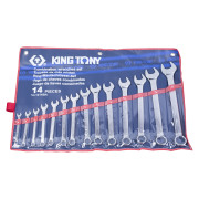 KING TONY 1214SR Набор комбинированных ключей, 5/16&quot;&quot;-1-1/4&quot;&quot;, 14 предметов