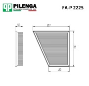 PILENGA FAP2225 Фильтр воздушный VW POLO, SKODA FABIA 1.2 07-