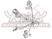 ASVA 0412EAATR ПОДУШКА ДВИГАТЕЛЯ ЗАДНЯЯ AT