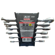 AVS A40058S Набор ключей гаечных комбинированных трещоточных в пластике (8-17 мм) (6предметов) AVS K6N6P