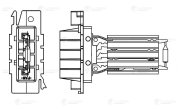 LUZAR LFR2042 Резистор э/вент. отоп. для а/м Citroen Berlingo II (08-)/Peugeot Partner II (08-) (LFR 2042)