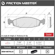 Friction Master MKD790 Колодки тормозные дисковые