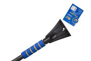 Kraft KT830067 Щетка зимняя со скребком (57 см) сине-желтая щетина