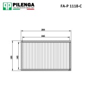 PILENGA FAP1118C Фильтр салонный, угольный