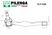 PILENGA TSP3784 Наконечник тяги рулевой правый