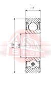 ASVA AB357217 ПОДШИПНИК УНИВЕРСАЛЬНЫЙ (35X72X17)