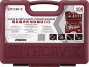 THORVIK UTS0108 Набор инструмента универсальный 1/4&quot;&quot;, 1/2&quot;&quot;DR, 108 предметов