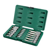 SATA 09051 Биты (набор) 18пр. PHILLIPS &amp; Spline (Metric) пласт.кор.
