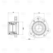 Trialli MR2390 Ступица задняя левая с подшипником