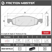 Friction Master MKD790 Колодки тормозные дисковые
